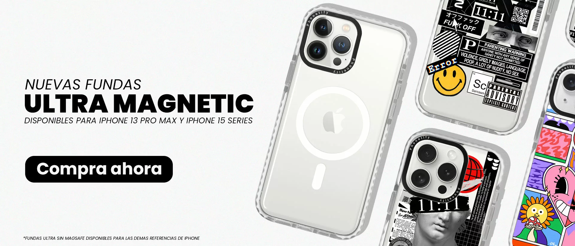 Styletify Fundas de teléfono personalizadas para iPhone 13 Pro compatibles  con MagSafe, funda personalizada para hacer tu propia funda de teléfono
